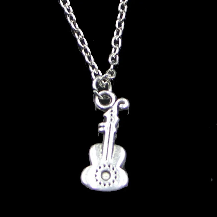 20 штук 21*9 мм акустический колье с кулоном гитара звено цепи для женское