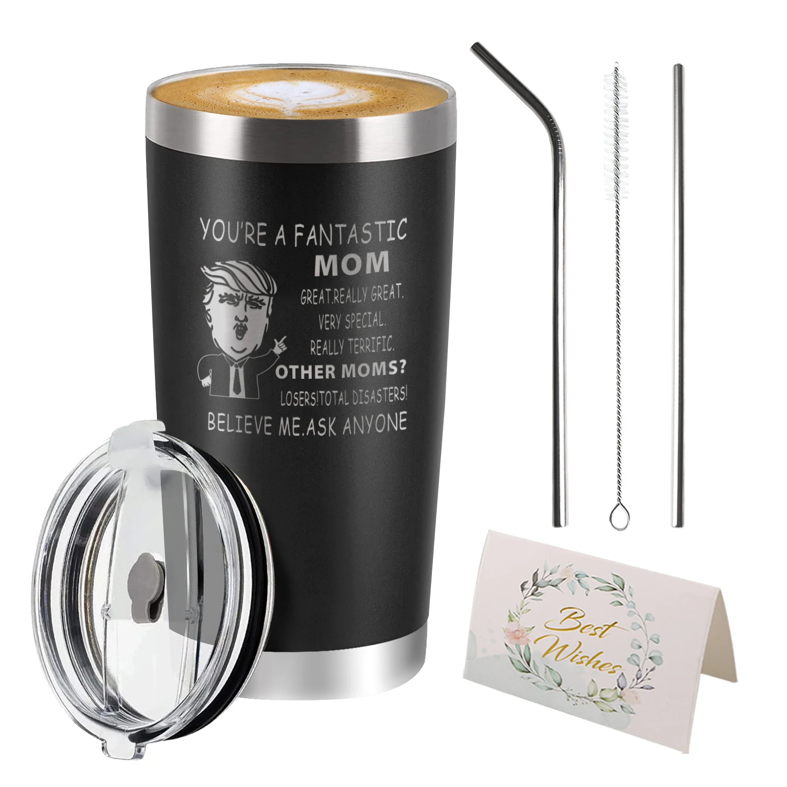 

Tumbler Stainless Steel Vacuum Insulated Coffee Ice Cup Double Wall Travel Flask Best Gift for your family Gift 20oz