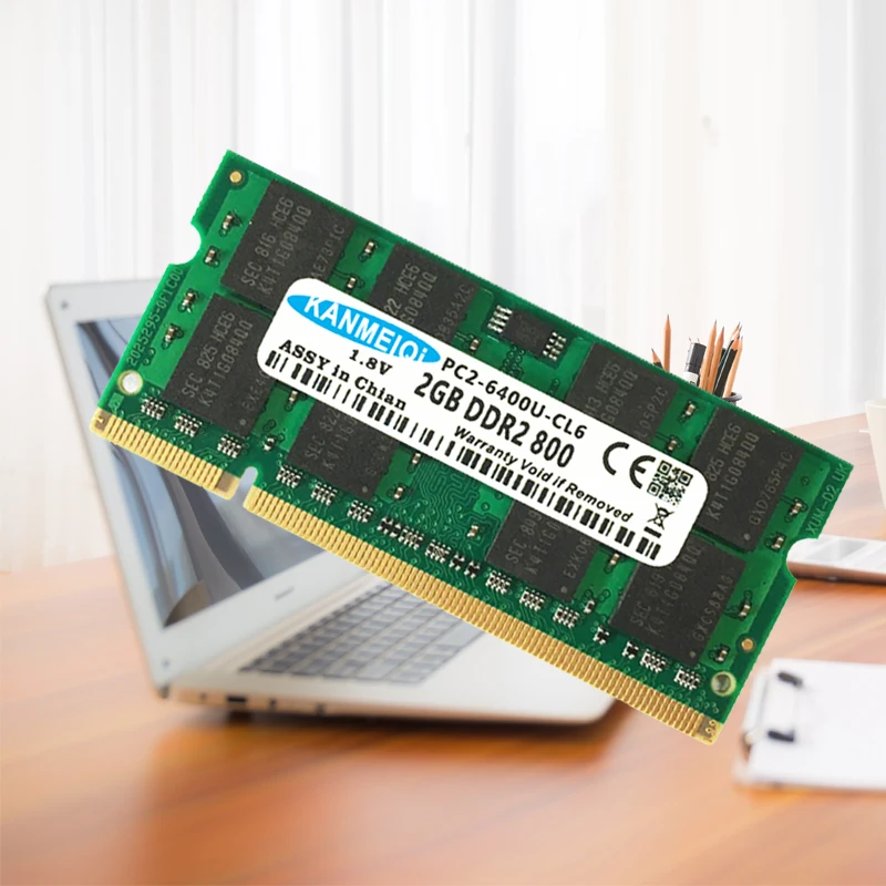 KANMEIQi оперативная память ddr2 2 Гб 667 МГц/800 МГц ноутбук Тетрадь 1 8 v 200pin SODIMM памяти