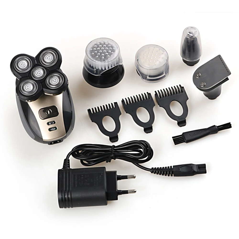 5в1 Набор для бритья мужчин электробритва влажной и сухой кожи электрическая