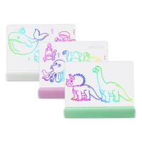 magic colorful 3d drawing board writing doodle tablet with led light educational toy children activity christmas birthday gifts