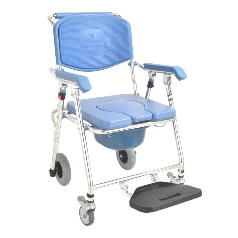 

Hot Sale Commode Chair Aluminum Alloy Portable Elderly Commode Toilet Chair