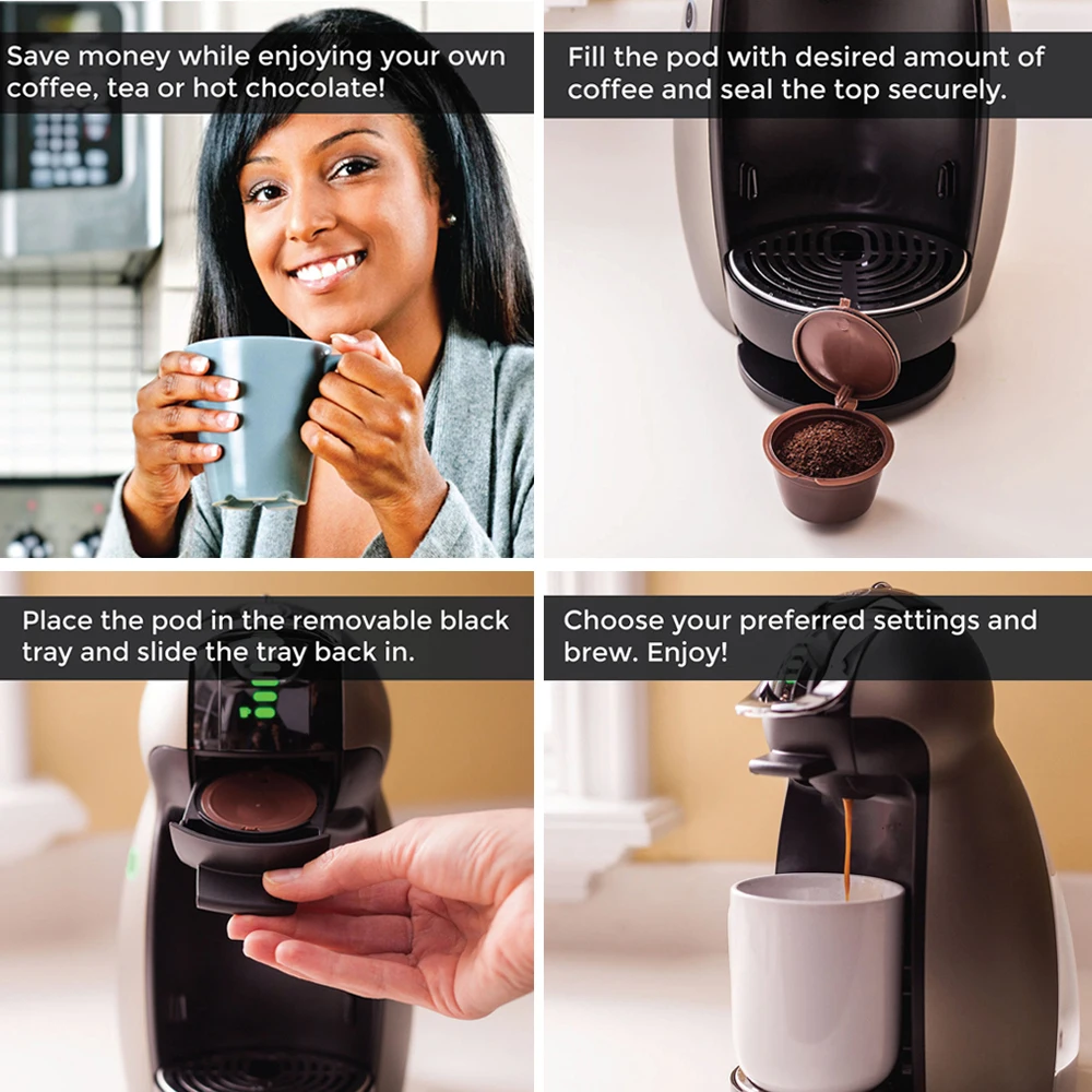 Многоразовые кофейные капсулы для моделей Nescafe Dolce Gusto многоразовые колпачки