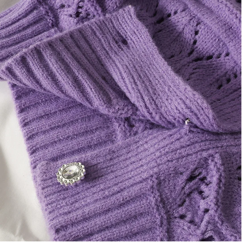 

New Korean Fashion Casual Sweater Cardigan Women Puff Sleeve Button Elegant Knitted Cardigan Mujer Loose Short Coat Pull Femme