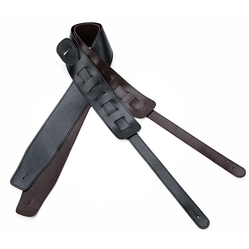 universal einstellbare hohe qualität gitarre lederband elektrische gitarre bass strap strap musical gitarre teile zubehör free global shippi
