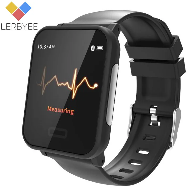 Lerbyee E33 Смарт-часы мужские ECG + PPG смарт-браслет 1 3 &quotэкран монитор сердечного ритма
