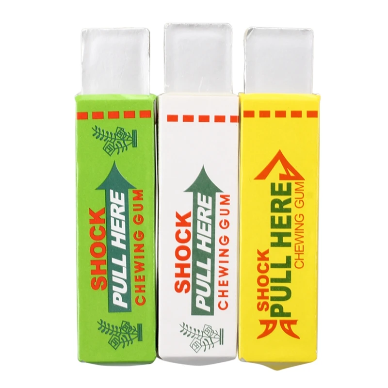 

3X безопасность Новинка Электрический шок жевательная резинка кляп шутка