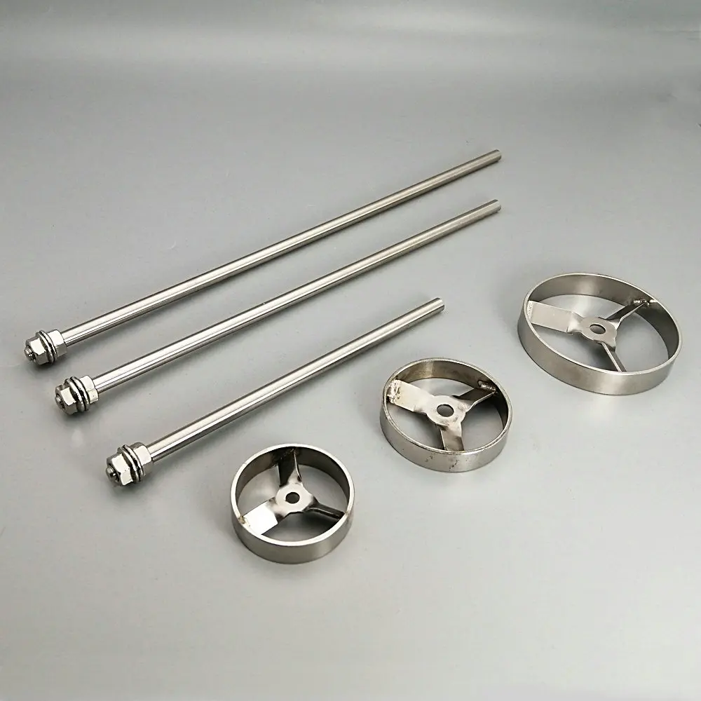 

1pcs stainless steel OD 50mm/60mm/80mm round turbine Type stirrer paddle, dispersing stirring mixing rod