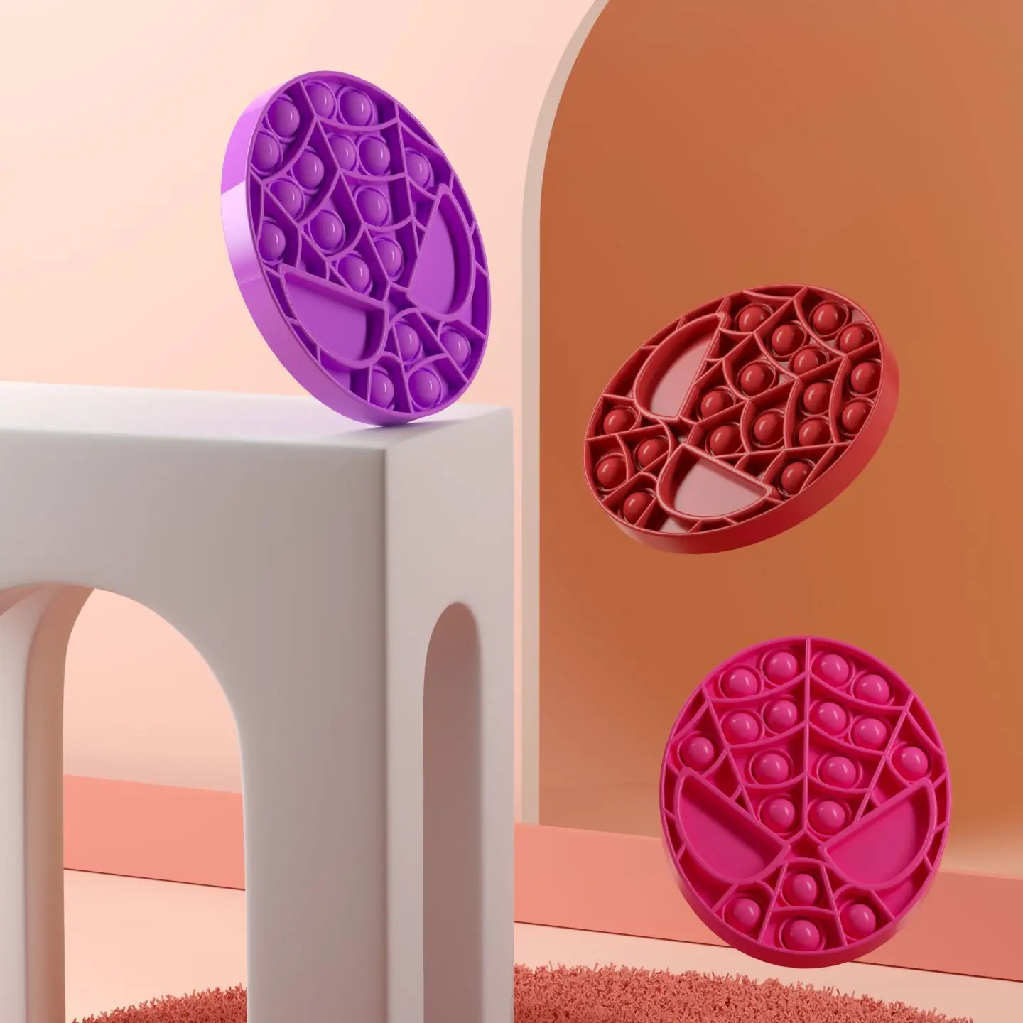 Выталкивает его &quotЧеловек паук&quot пузырь сенсорная игрушка для аутизма особых