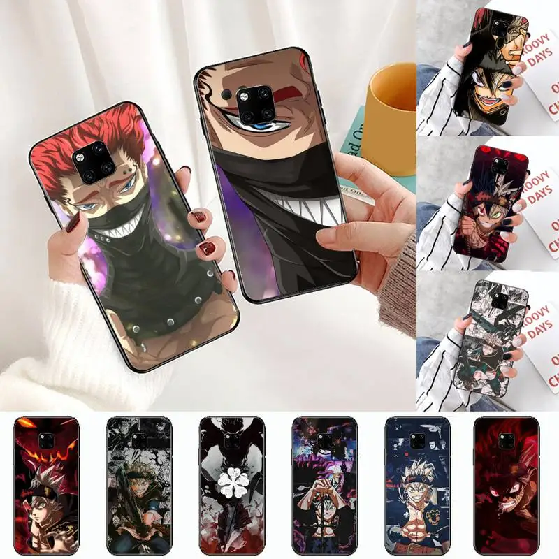 

Anime Black clover manga Phone Case For Huawei honor Mate P 10 20 30 40 i 9 8 pro x Lite smart 2019 nova 5t