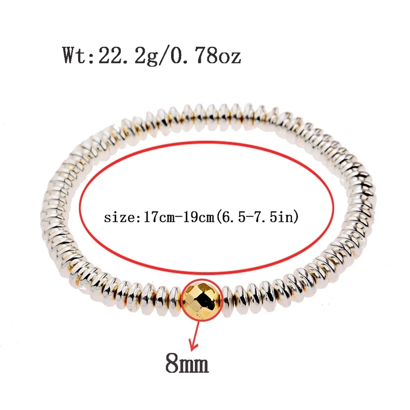 Fashion Men Gold Color Hematite Beaded Bracelets Ethnic Yoga Elastic Bracelet Charm Jewelry Bileklik Gift Drop Shipping | Украшения и