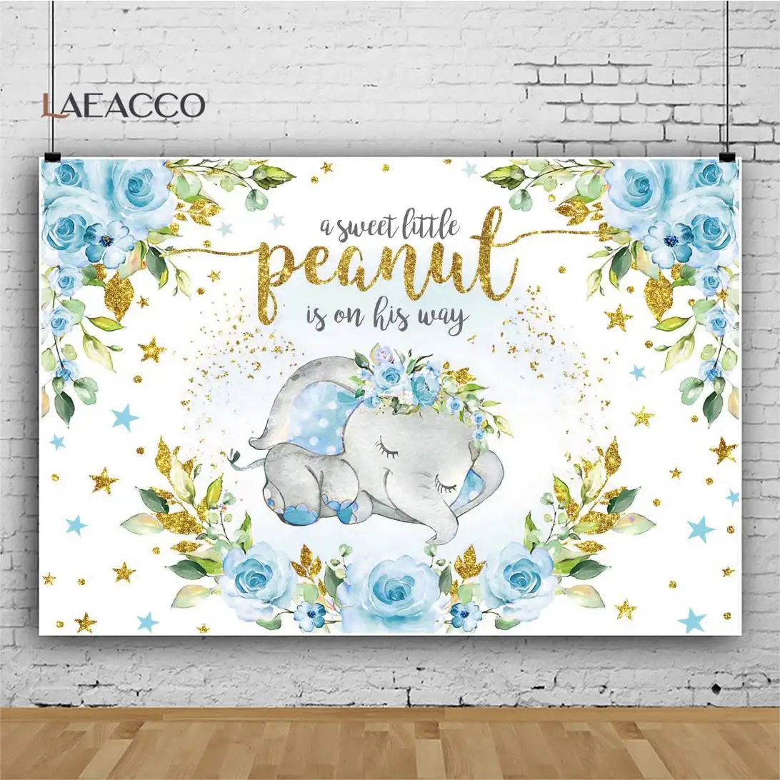 

Фон для фотосъемки новорожденных с изображением слона