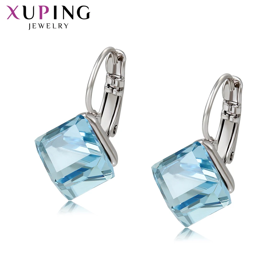 Xuping персонализированные серьги-кольца Популярные кристаллы от Swarovski модные ювелирные изделия Темперамент Вечерние подарок для женщин S184.2-99122