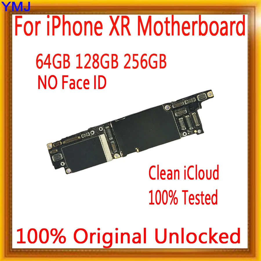 Оригинальная разблокированная материнская плата для iPhone XR с лицом ID/без лица ID с Бесплатный iCloud для iPhone XR материнская плата 64 Гб 128 ГБ 256 ГБ
