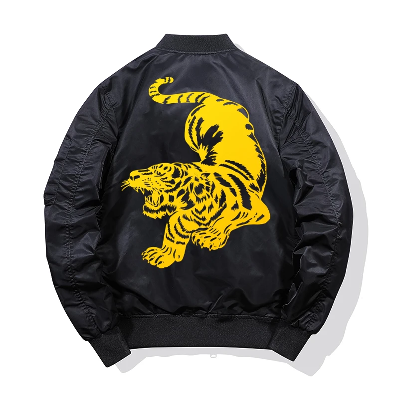 tiger bomber jacket men hot sale warm fashion outwear brand coat design ma 1 aviator male thick windbreak jackets free global shipping