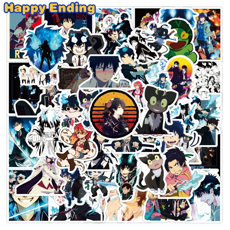 Японские Аниме наклейки Ao No Exorcist для ноутбука скейтборда велосипеда мотоцикла