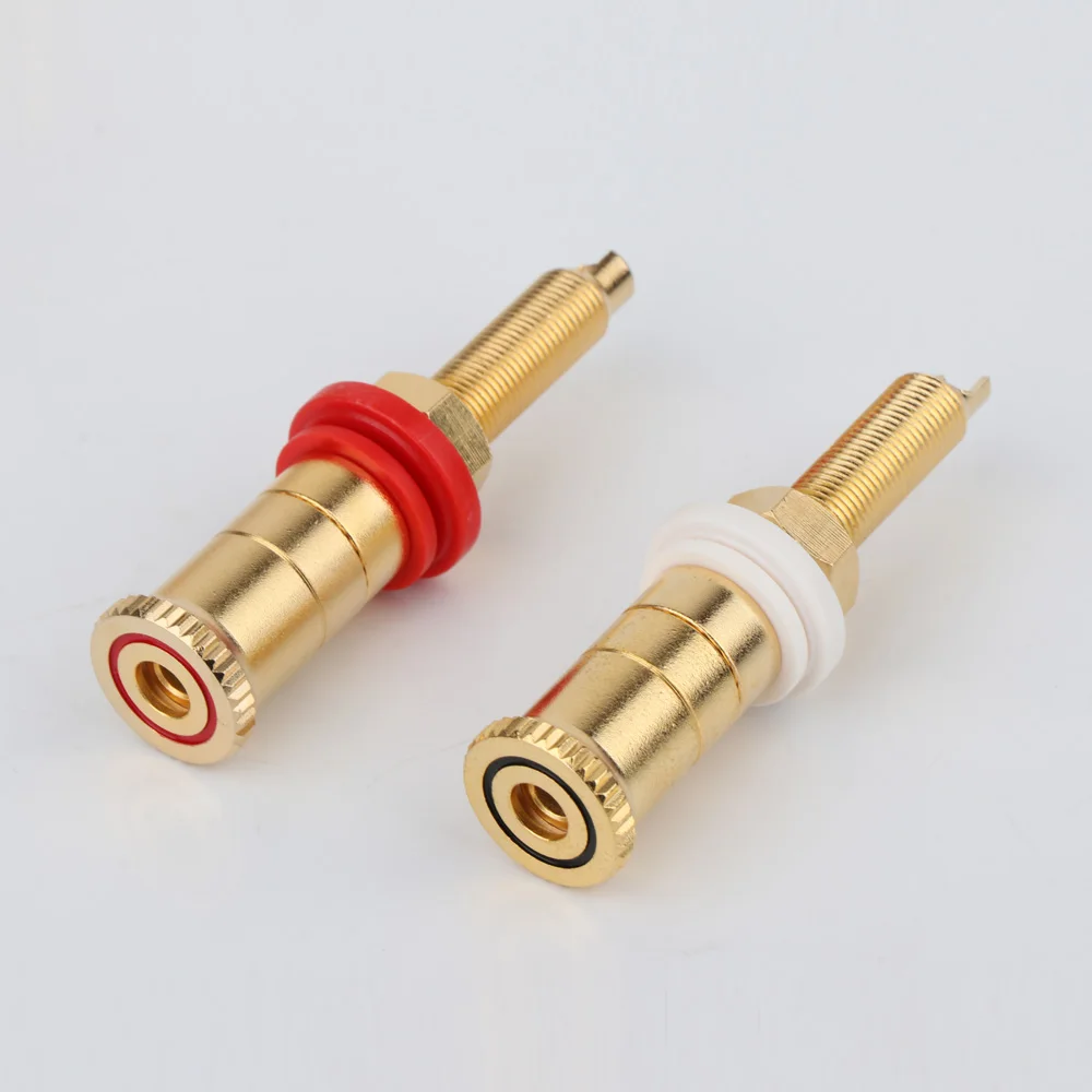 4 шт. Hi-end позолоченная медная колонка/клеммы усилителя/разъем HIFI DIY переплетная