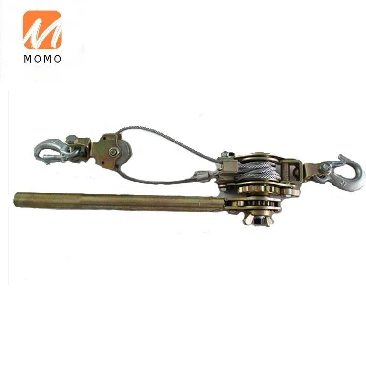 

1000-1T manual tool ratchet hand cable wire rope puller wire tensioning tool