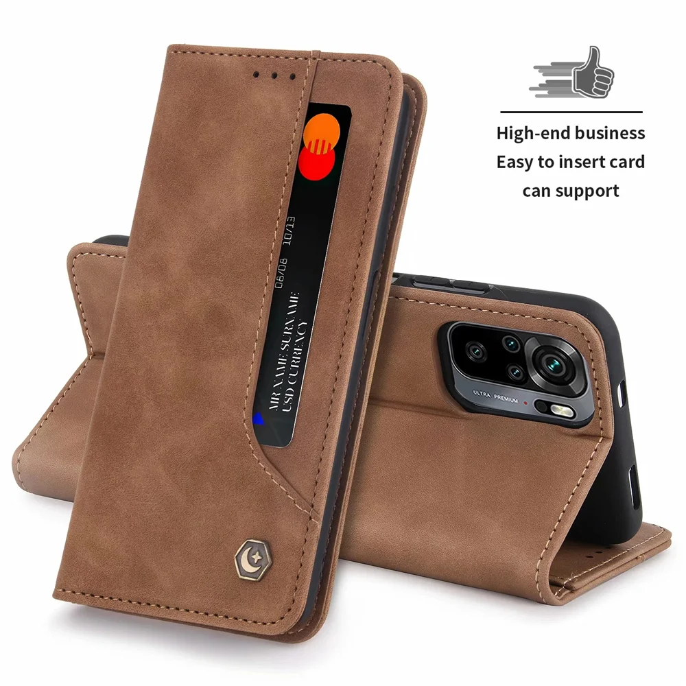 Case For Xiaomi Redmi Note 10 S 5G Flip Cover 10S Pro Max Book Style Leather Wallet Magnetic Card Holder | Мобильные телефоны и