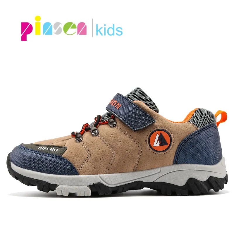 Обувь для мальчиков PINSEN повседневная спортивная обувь из натуральной кожи на
