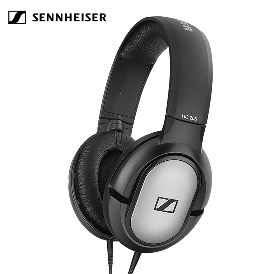 

Проводные наушники Sennheiser HD206 3,5 мм с шумоизоляцией, Спортивная игровая стереогарнитура с глубокими басами для IPhone, Android