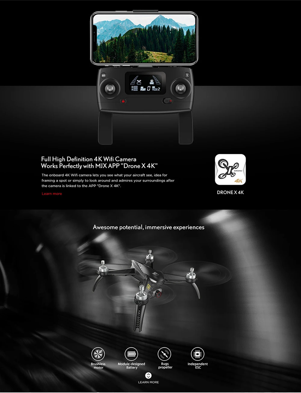 MJX Bugs 5W B5W gps бесщеточный Радиоуправляемый квадрокоптер с 5G 4K Wifi FPV камерой HD авто возврат Vs Hubsan H501S Профессиональный Дрон