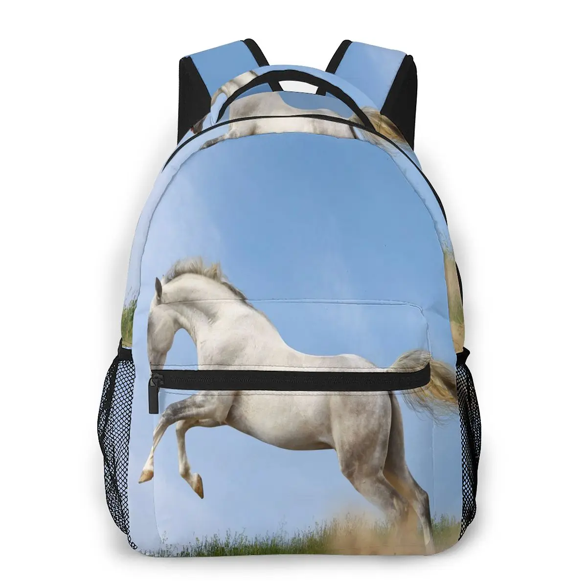 

OLN Backpack Women Shoulder Bag For Teenage Girls Run Horse Bagpack Female Ladies School Backpack