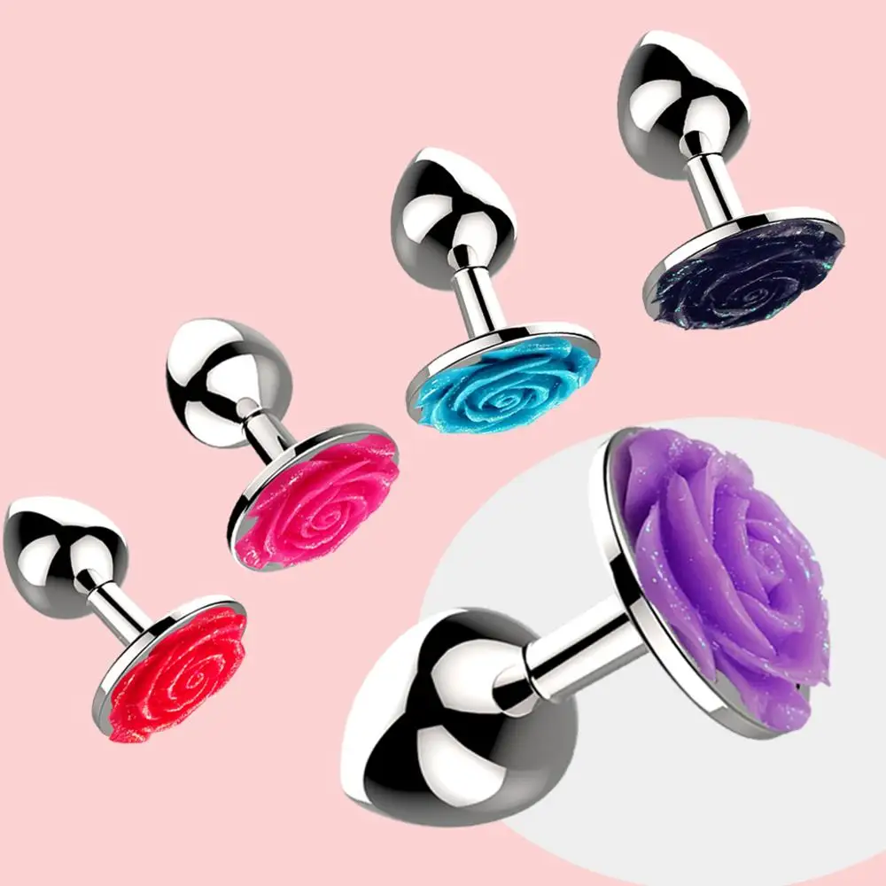 Гладкий цветок Анальная пробка Jewlly Rosebud массаж простаты тренировка секс игрушка