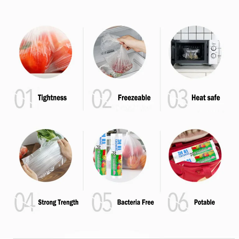 Вакуумная упаковочная машина для пищевых продуктов 100 шт. 1 рулон|Целлофановые и