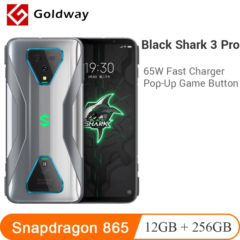 Смартфон Xiaomi Black Shark 3 Pro телефон с экраном 256 дюйма процессор Snapdragon 865 ОЗУ 12 Гб ПЗУ 7 1