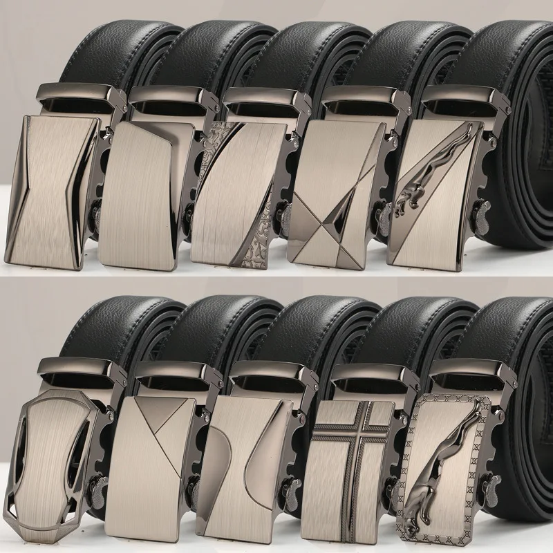 

New Men Belt Luxury Brand Designer Belts Mens Real Leather Automatic Buckle Riemen Ceinture Ceintures Homme Cinto Masculino