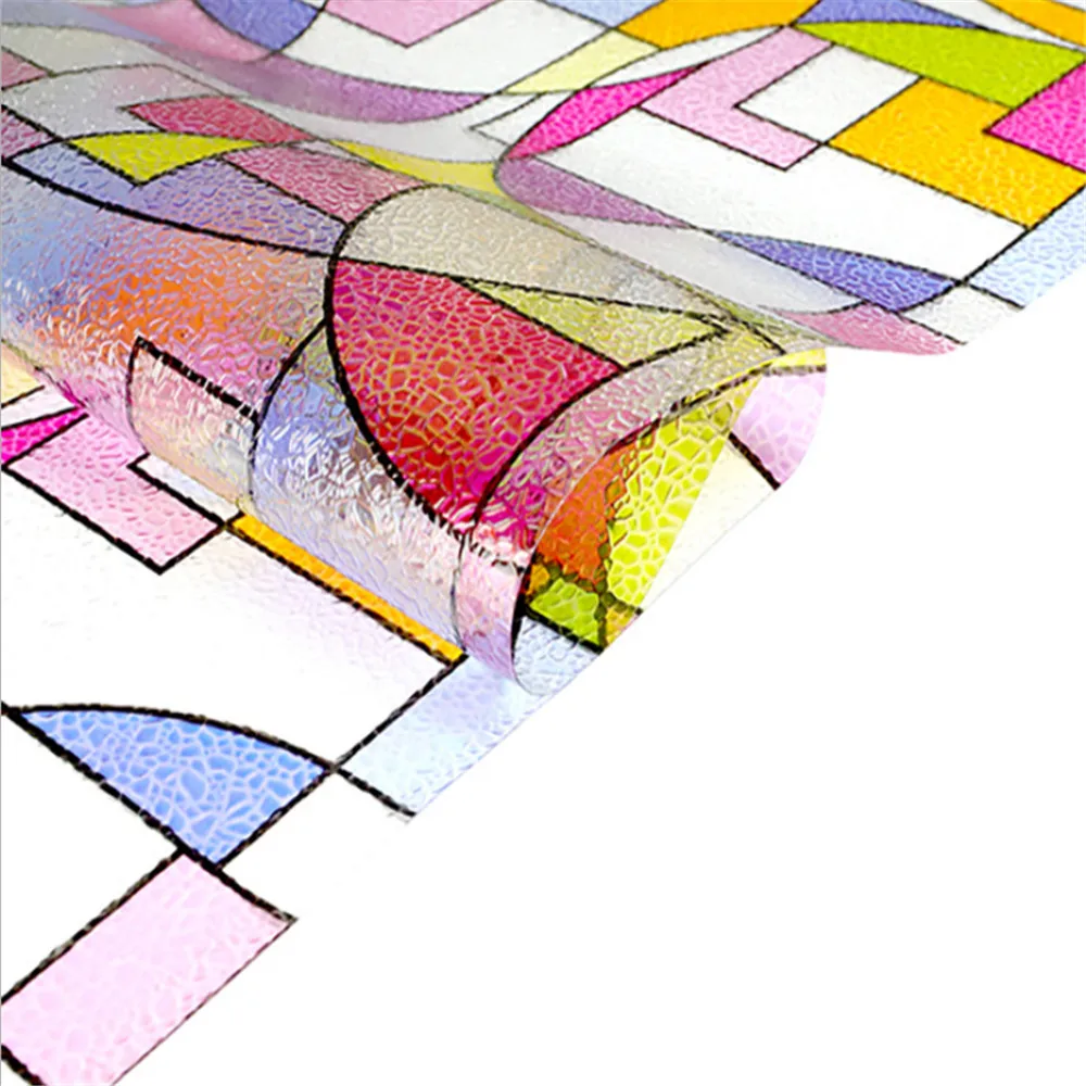 LUCKYYJ Защитная пленка для окон не клеящаяся матовая стеклянная антиуф-наклейка