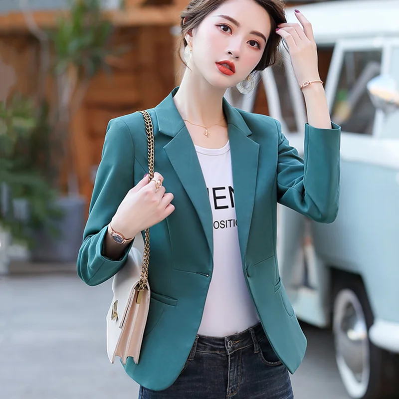 

High-quality elegant spring and autumn fashion casual self-cultivation small fragrance office business jacket British small suit