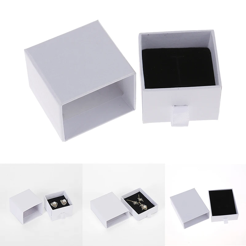 

Trendy Paper Gift Box For Necklace & Bracelet Beads Earrings Ring Bracelet Fit Original Packaging Pearl CharmBirthday Gift