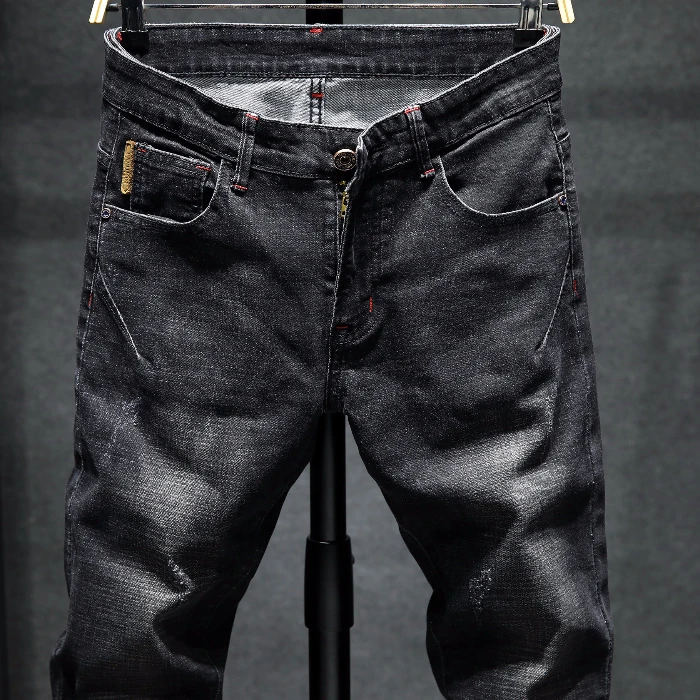 2020 New skinny Design Men's jeans Elastic CottonPencil Pants Stretch Slim Jeans Men |