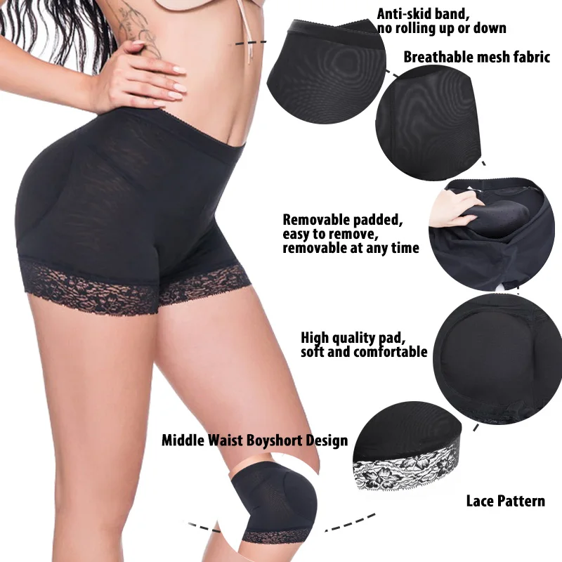 Искусственная для ягодиц Enhancer Ass women Body Shaper Butt Lifter моделирующее белье контроль животика мягкие трусики подтяжка ягодиц набедренные подушечки Tomboy