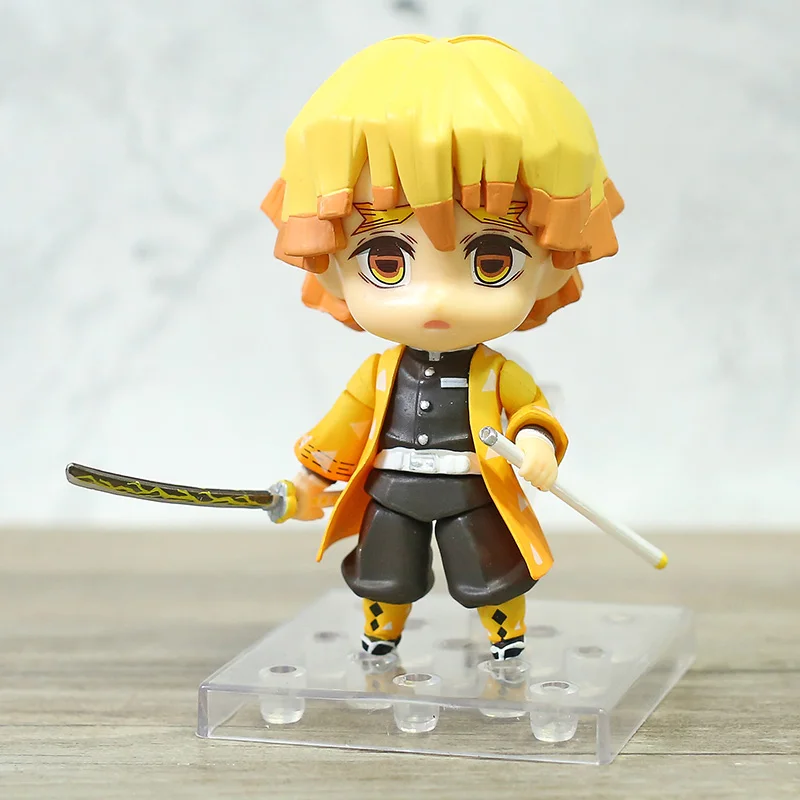 

Demon Slayer Zenitsu Agatsuma 1334 Kamado Tanjirou 1193 Nezuko 1194 Action Figure Q Face Doll Collection Figurine