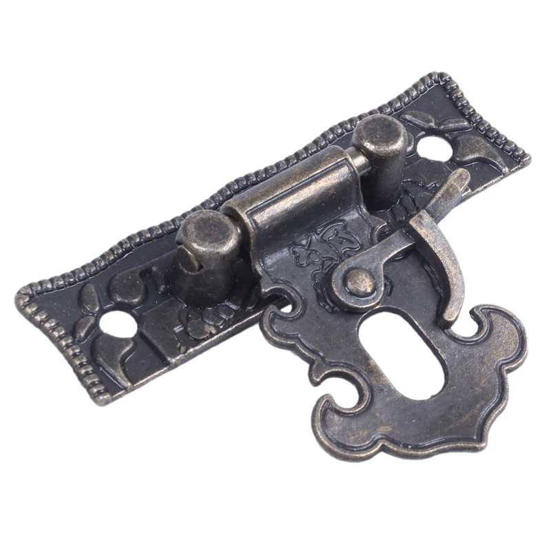 

Wood Case Chest Box Rectangle Clasp Closure Hasp Latches Bronze Tone