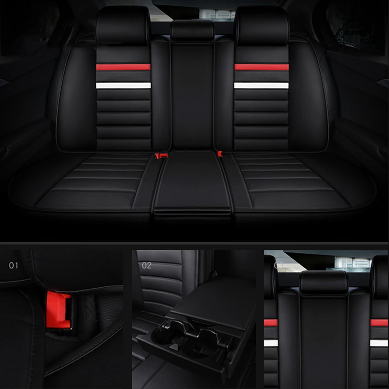 WLMWL универсальный кожаный чехол для сидений автомобиля Toyota rav4 wish land cruiser vitz mark auris