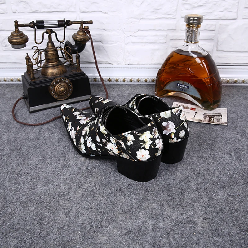 Christia Bella Британский стиль большой Размеры печать мужские оксфорды Обувь из