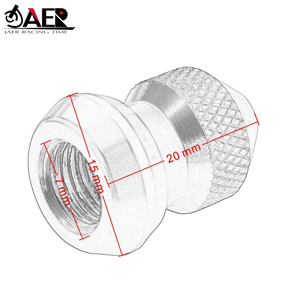 

JAER Motorcycle Auto Tubeless Tyre Wheel Stem Air Valve Caps Car Tire Valve Caps Car Atv Truck Bike MTB Dust Dustproof Caps