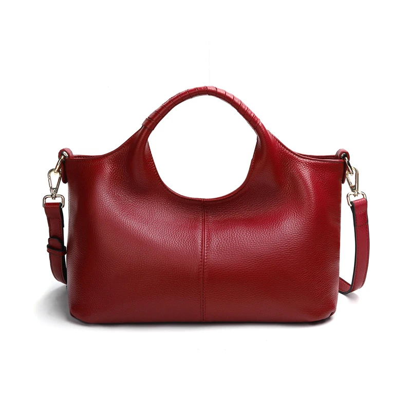 2018 Высококачественная женская сумка с ручками из 100% натуральной кожи мягкая