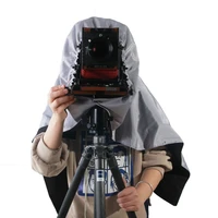 etone professional shade dark cloth focusing hood for 4x5 large format camera wrapping darkroom cloth inside black