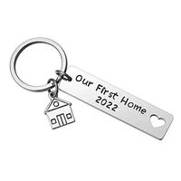 New Home New Adventures Our First Home 2022 Keychains For Womens Mens Gifts Trinket Car Housewarming Party Souvenir Jewelry