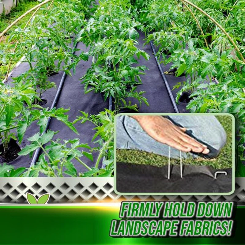 

50PCS Lawn Fixing Nail Weedproof Cloth Ground Nail Type Gardening Nail Lawn Fixer For Fixing Weed Fabric Mesh Floor