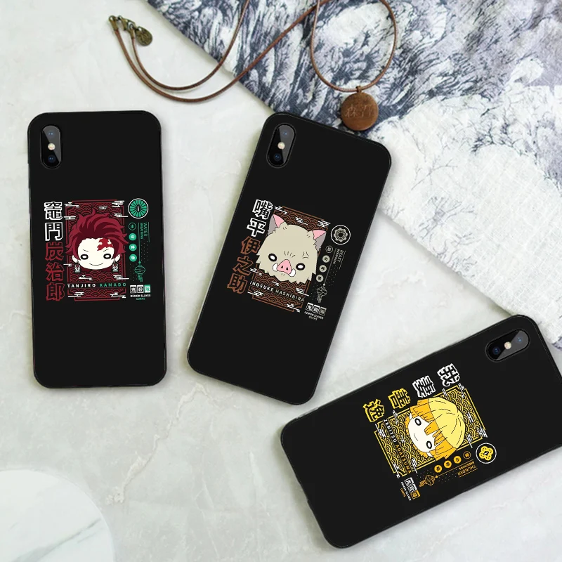 

Comic Anime Demon Slayer Cartoon Mobile Shell For Iphone 13 12 Mini 11 Pro Phone Case 7 8 6 Plus SE X XR XS Max 5S 10 Hard Cover