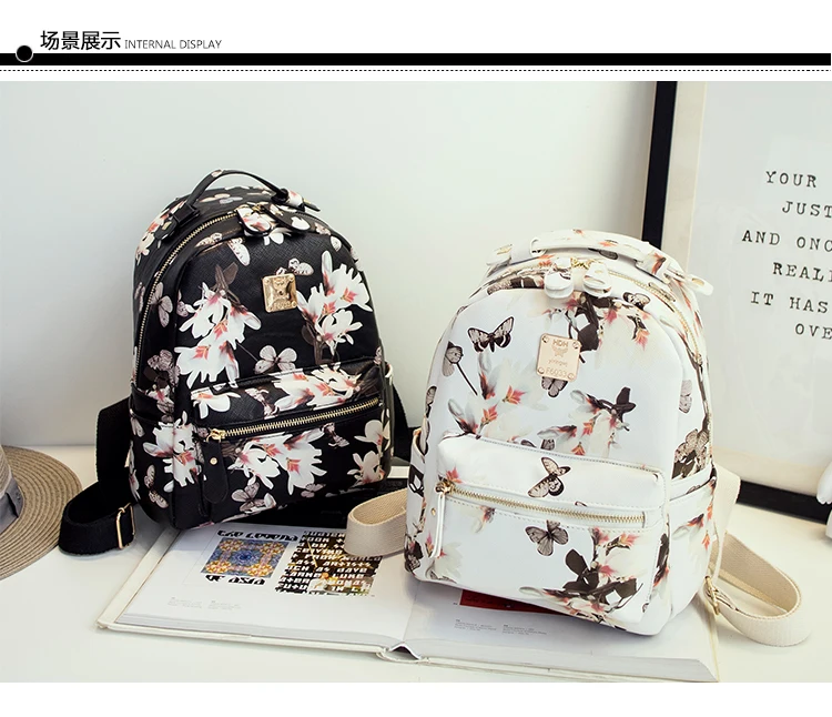 

New Fashion Women's Backpack For 2021.Elegant Charm. Free And Easy.Personality Backpack With Butterfly Pattern