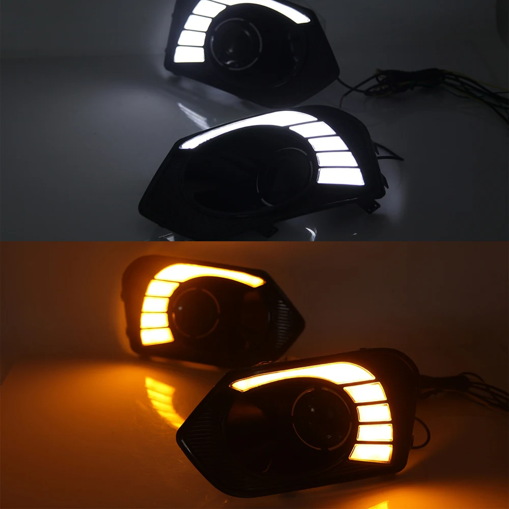 Автомобильная мигающая автомобильная лампа DRL из АБС пластика 2 шт. 12 В