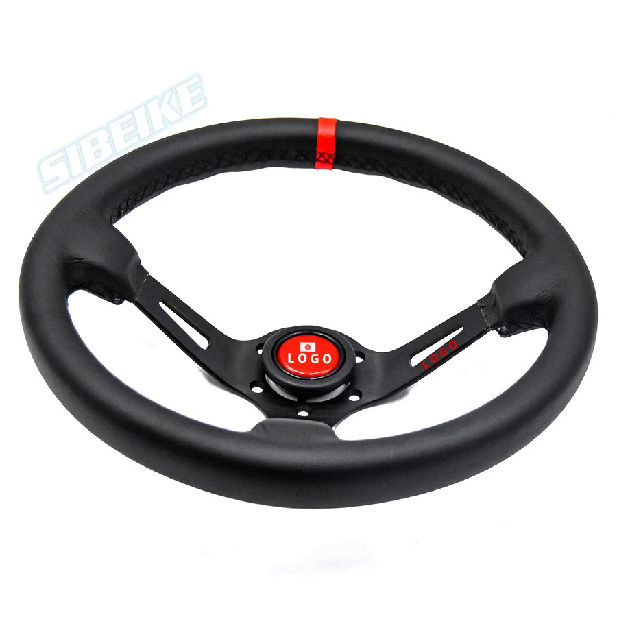 Рулевое колесо 350 мм красный Дрифт для гонок модифицированный автомобильный