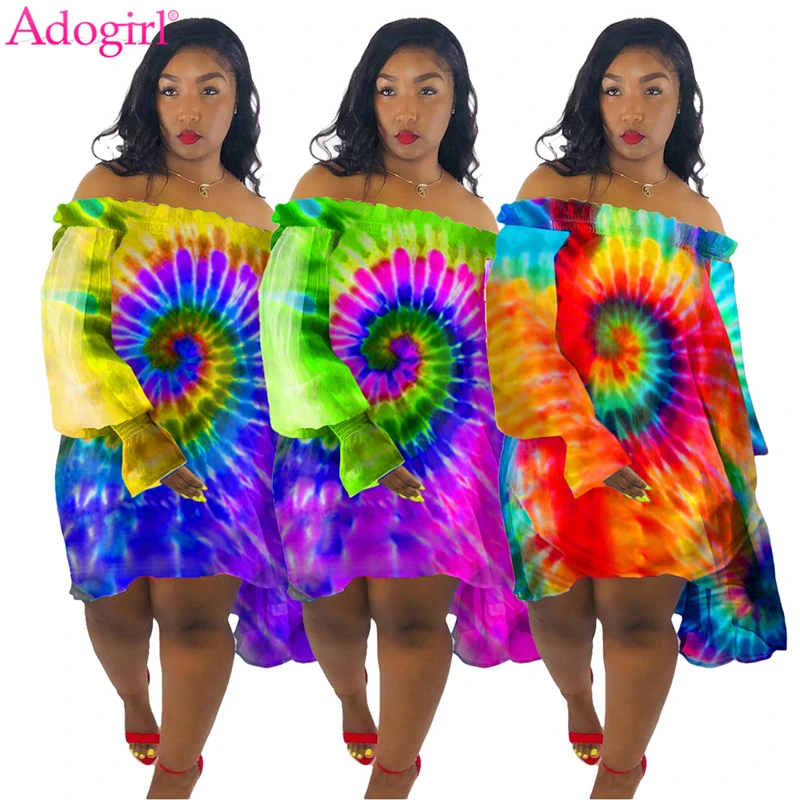 Женское платье с цветочным принтом Adogirl открытыми плечами и рукавами фонариками